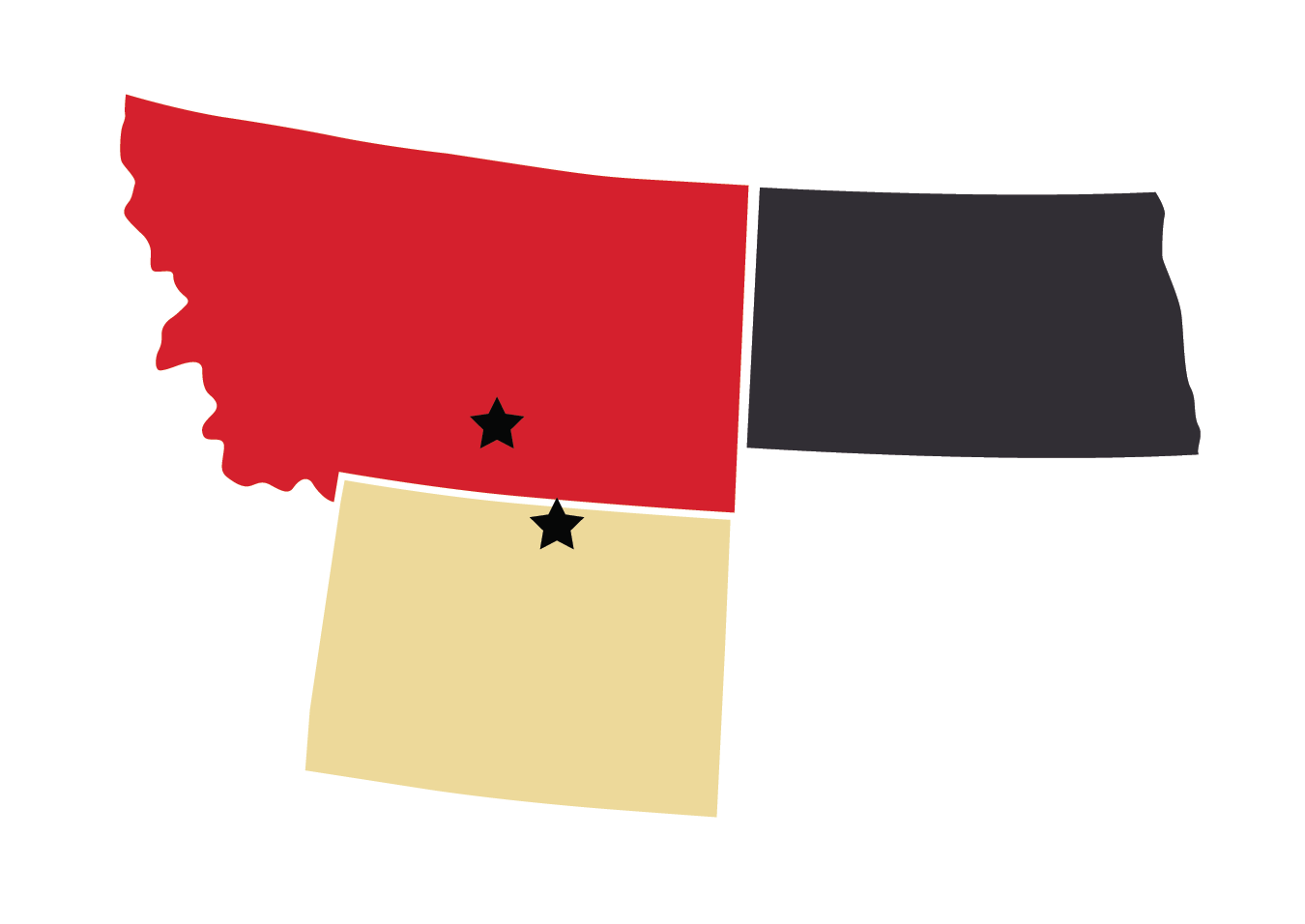 Map showing Sign Product locations in Billings, Montana, and Sheridan, Wyoming.